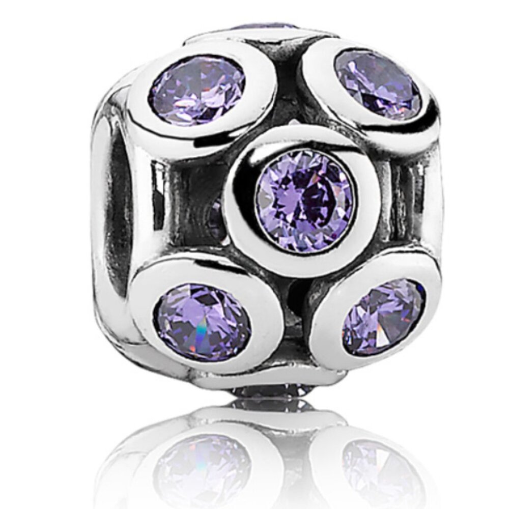 PANDORA Whimsical Lights with Purple Zirconia | RARE | VINTAGE
